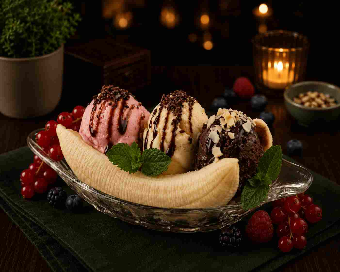 LURANA’S SPLIT — Desserts
