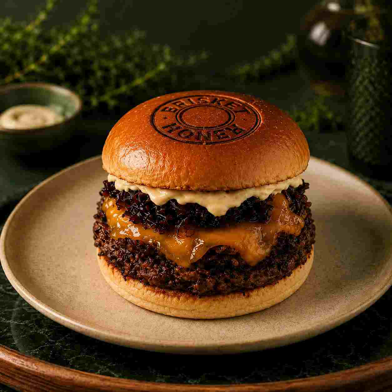 Brisket Honey Burger — BURGERS