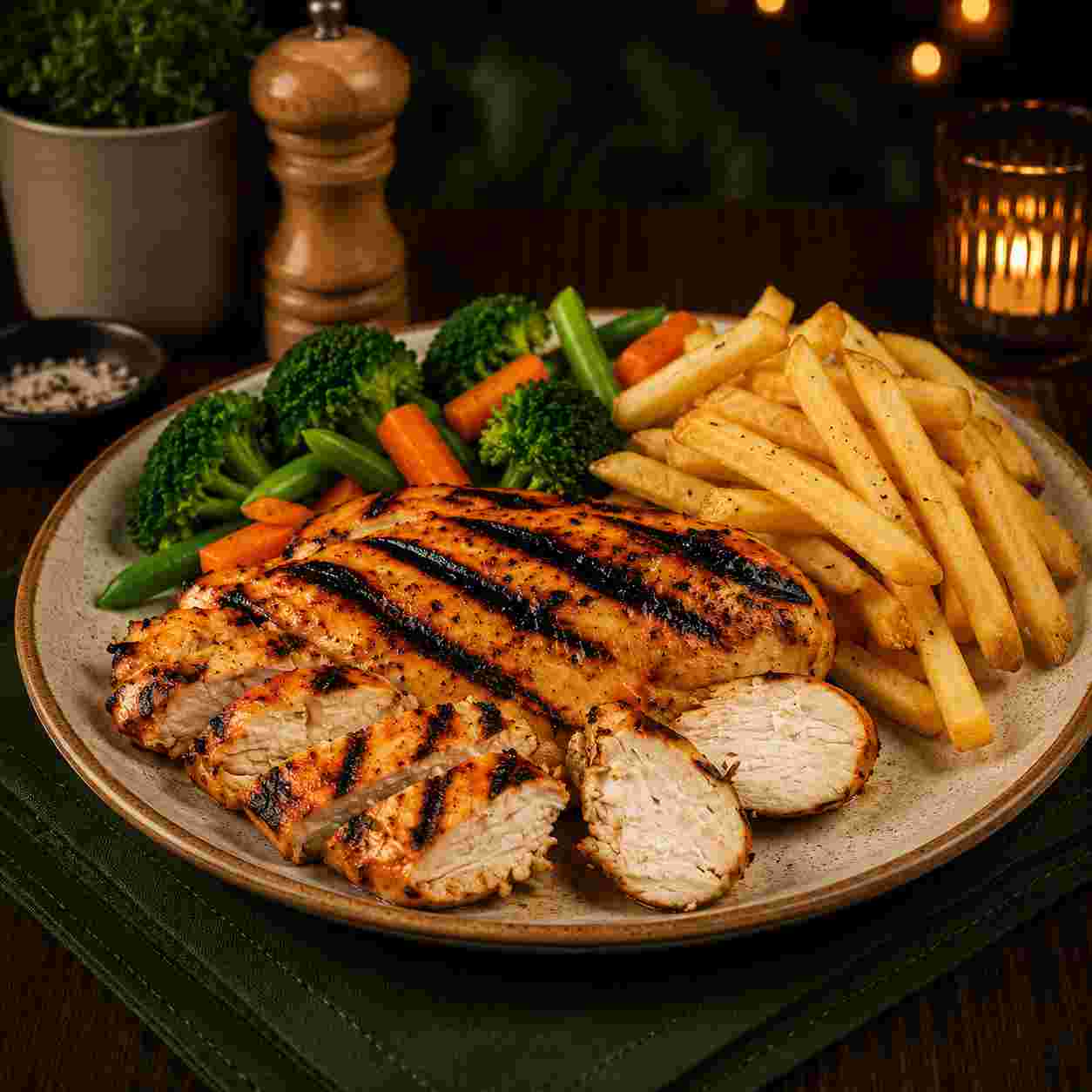 GRILLED CHICKEN BREAST — MAIN DISH